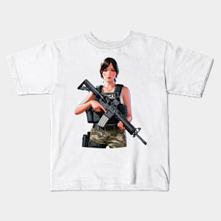 Tactical Girl Kids T-Shirt